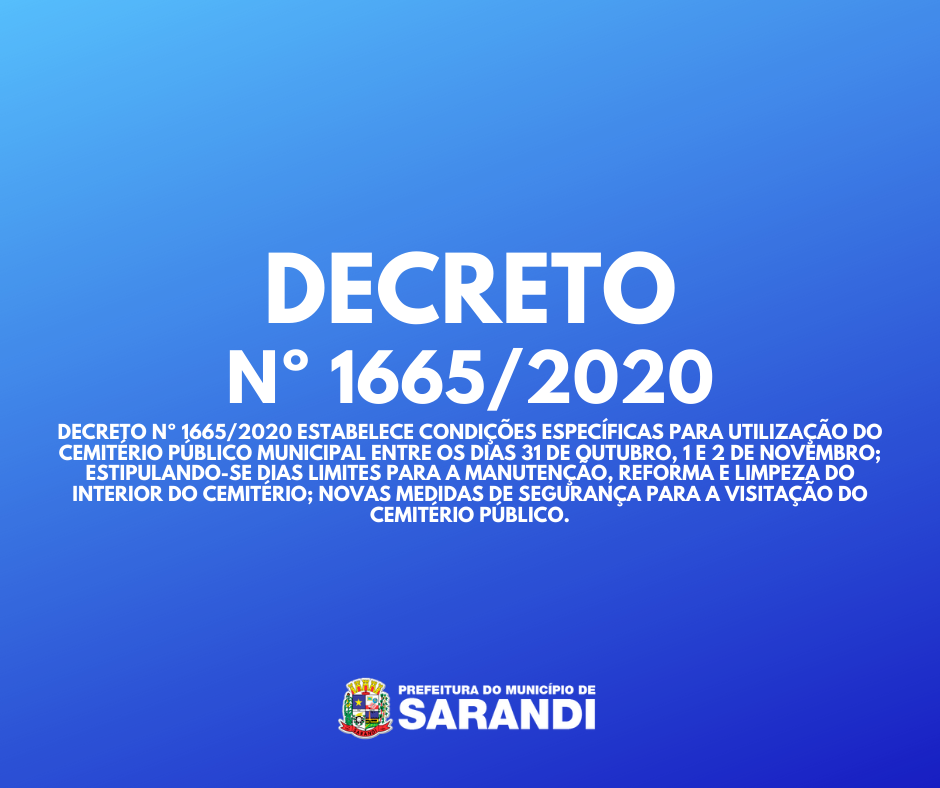 Decreto Nº 1665/2020